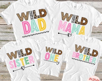 Wild One Birthday Shirt, 1st Birthday Shirt, Family Wild One Shirt, Matching Wild One Shirt, Mommy of the Wild One, Wild One, Wild Mom Shirt