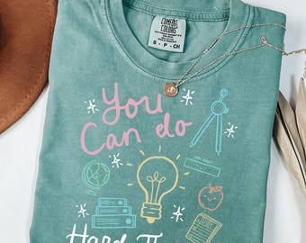 Testing Day Shirt, State Testing Shirt, Teacher Life, Comfort Colors Tee, Teachers Test Day, Doodle Teacher Shirts, You Can Do Hard Things