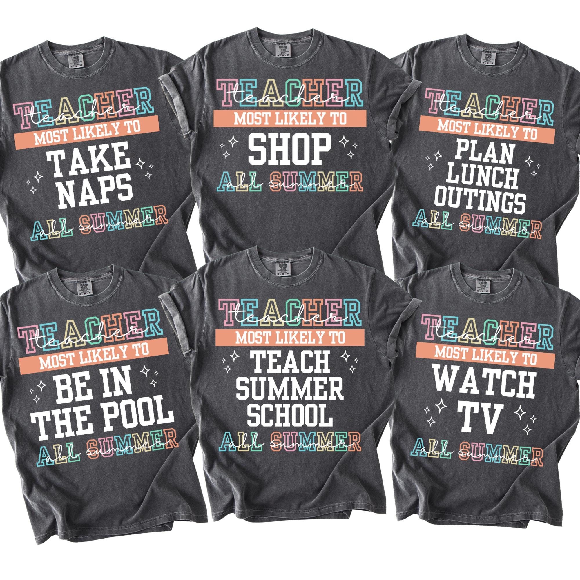 Comfort Colors Last Day of School Shirt for Teachers, Teacher Summer T-Shirt, Teacher Shirt, Teacher Gift, Teacher Team Shirt, End of School