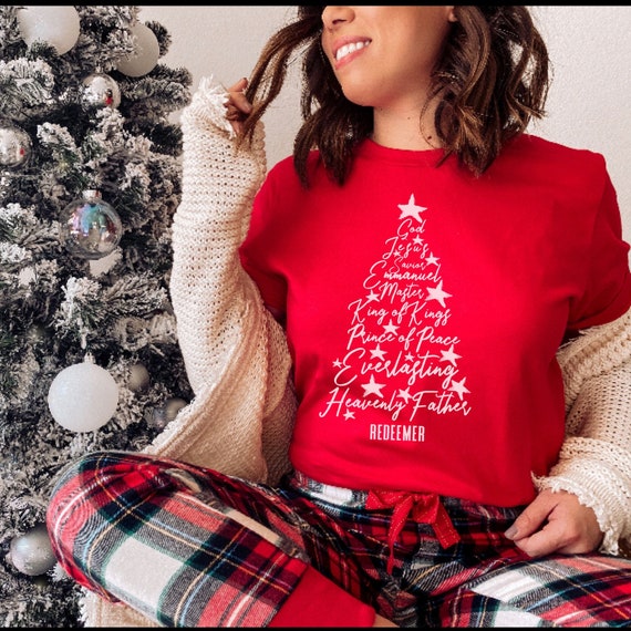 Reprimir dueño Ellos Traje de Navidad para Mujer Camisas Cristianas para Mujeres - Etsy España