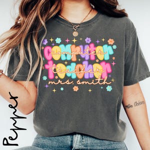 Comfort Colors Computer Teacher Shirt,First Day of School Teacher Shirt,Tech Teacher Shirt, Computer Special T-shirt,Technology Teacher Gift