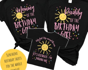 Sunshine First Birthday, Baby Girl First Birthday, Sunshine 1st Birthday Family Shirts, sunshine birthday, You are my Sunshine shirt, First