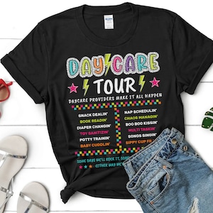 Daycare shirt, Daycare Tour Shirt, Daycare Staff Crew, Childcare Provider tshirt, Cute Daycare Worker Gift, Funny Toddler Teacher Apparel