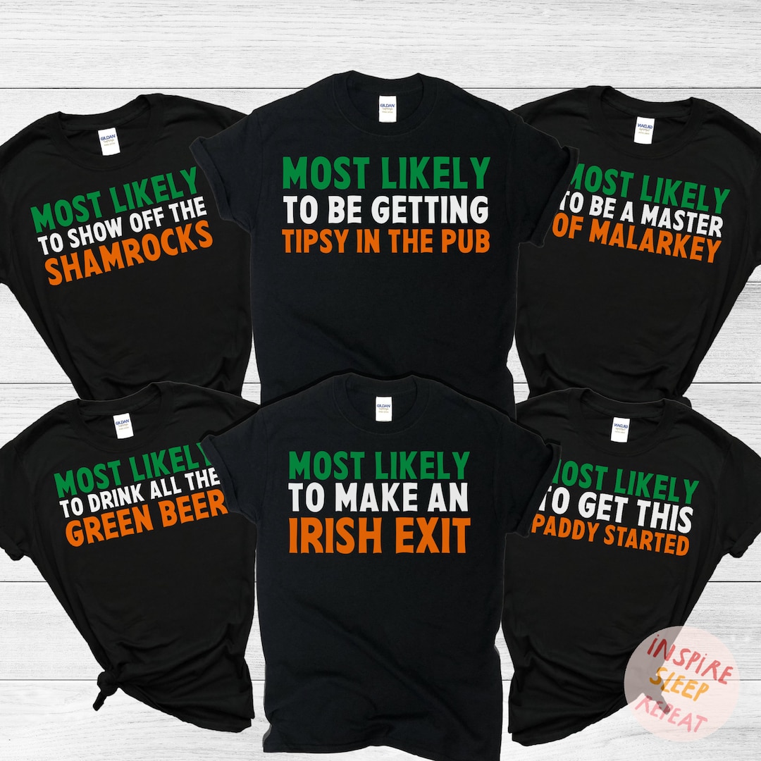 Matching St Patrick's Day Shirts, Funny St. Patricks Day Group Tshirts ...