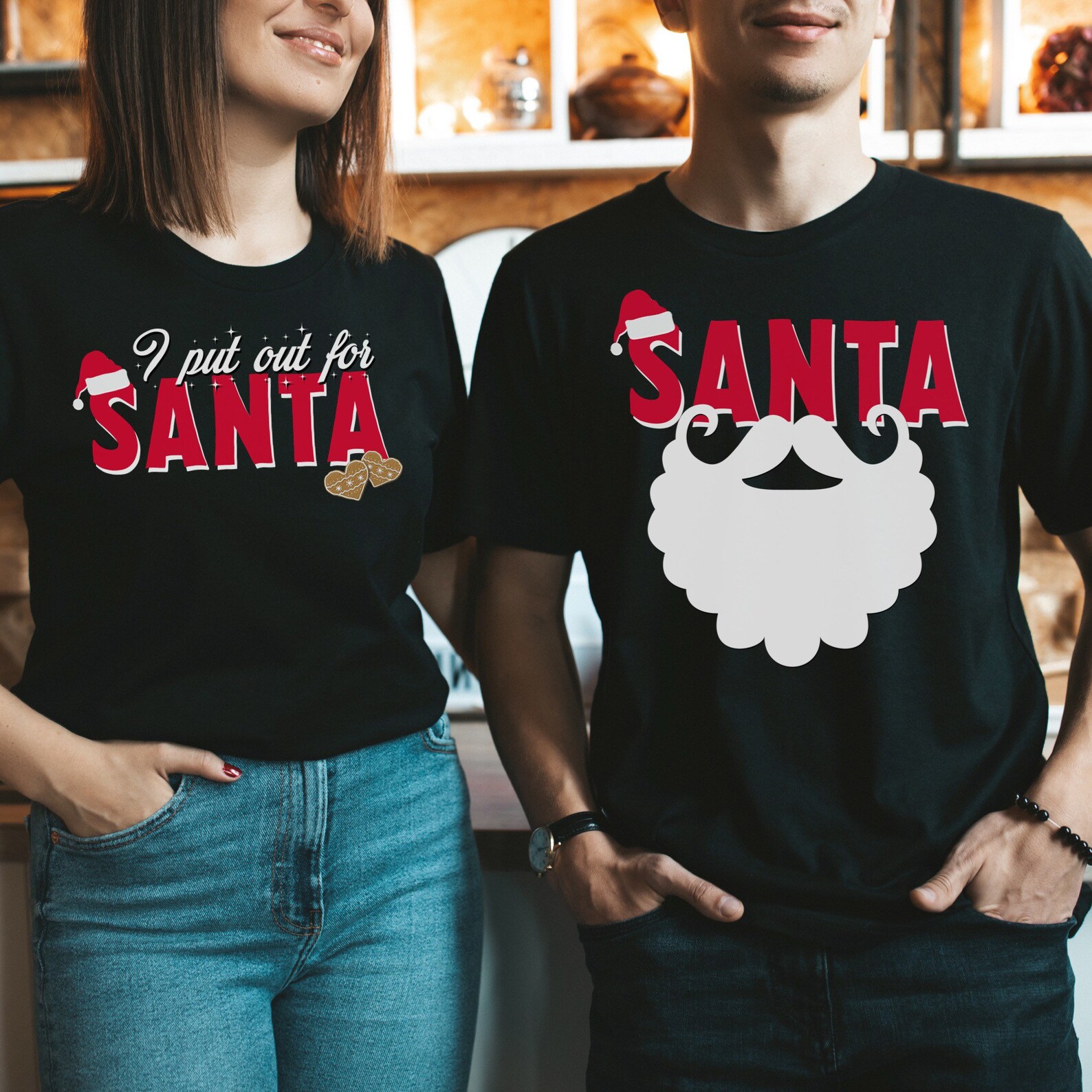 Funny Couples Christmas Shirts