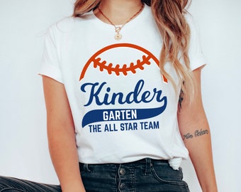 Kindergarten Teacher Shirt, Back To School Shirt, K5 Teacher Shirt, Teacher Shirts, Kindergarten Team Tees , Custom Baseball School Shirt