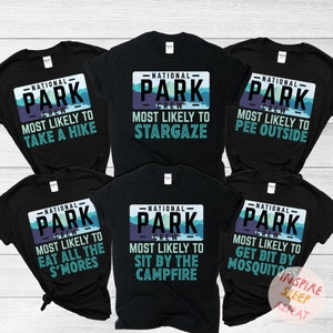 National Park Family Vacation Shirt, Adventure Tshirt, Camping Trip Shirt, RV Road Trip Tee, Family Trip Tshirts Matching Friends Girls Trip