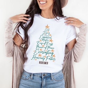 Womens Christmas Outfit, Christian Shirts for Women, Christian Apparel, Christian Clothing, Christmas, Christian Sayings, Christian T Shirts