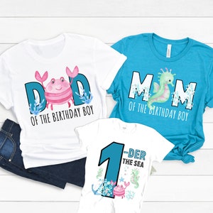 Under the sea top first birthday outfit boy