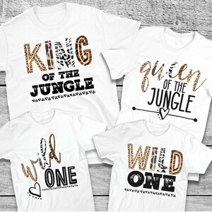 Wild One Shirt, Family safari animal print zoo jungle wild shirts, Wild One, mom and dad wild shirt, girl boy Wild One Family Birthday Party