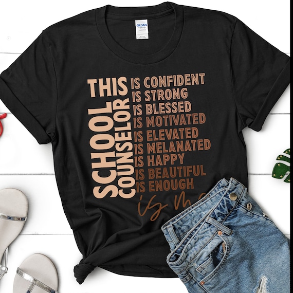 Black History Shirt, Black School Counselor Shirt, Black History Month Shirt, Guidance Counselor Gift, Black educator Teacher Shirts melanin