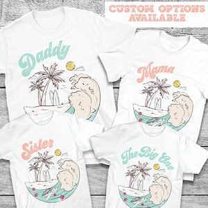 Surf Birthday Shirt, Matching Family Birthday Shirts, The Big One Birthday Tee, First 1st Birthday Tshirt, Surfer t-shirt,