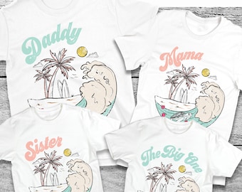 Surf Birthday Shirt, Matching Family Birthday Shirts, The Big One Birthday Tee, First 1st Birthday Tshirt, Surfer t-shirt,
