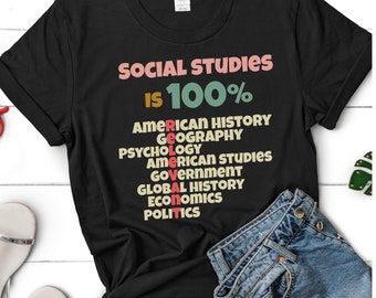 Social Studies is Relevant, History Teacher Shirt, History Teacher Gift, Teacher Shirts, History Buff Gift, Patriotic Shirt, Funny Tshirt