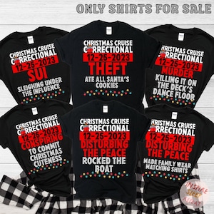 Most Likely To Matching Christmas Cruise Shirts, Christmas Cruise 2025 Shirt, Family Christmas Cruise Shirts Funny Christmas Family Vacation