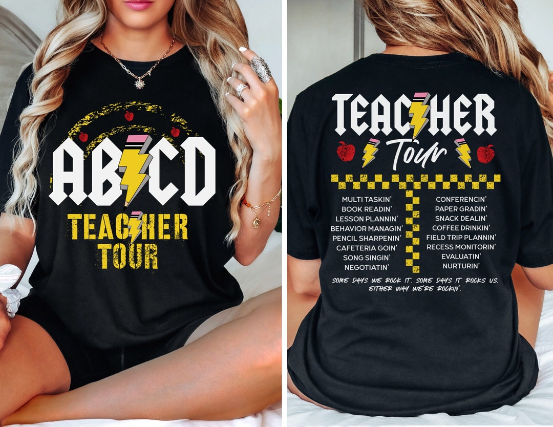 Teacher Shirt, ABCD Teacher Tour Shirt, Back to School Shirt, End of ...