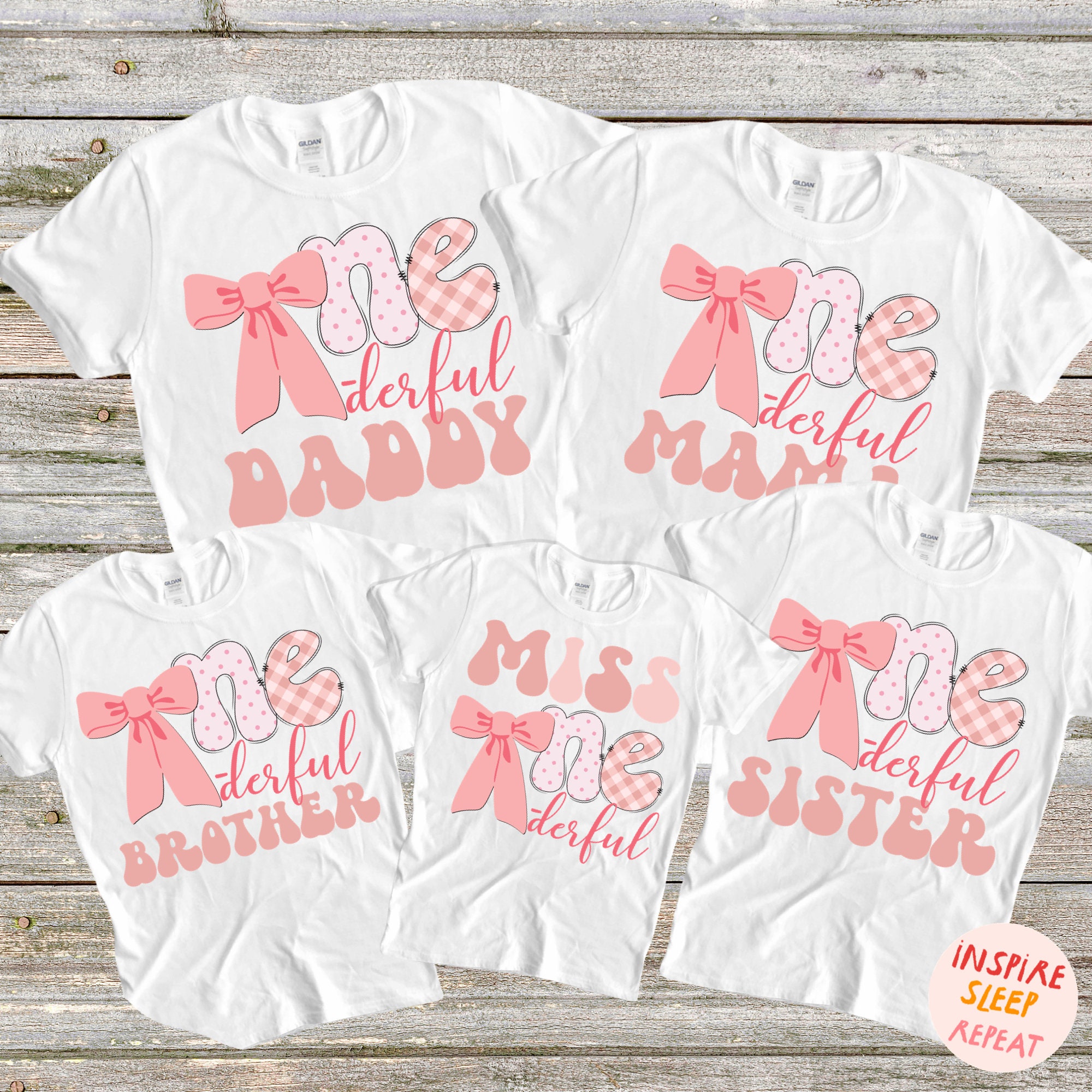 Pink Bows First Birthday Family Shirts, Little Miss Onederful Shirt,  Coquette Birthday Girl Birthday 1st Birthday Mom Shirt One Matching Tee -  Etsy