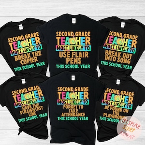 2nd Grade Teacher Shirt, Back To School Shirt, Second Grade Teacher Shirt Teacher Shirts 2nd Grade Team, 2nd Grade Shirt, Second Grade Shirt