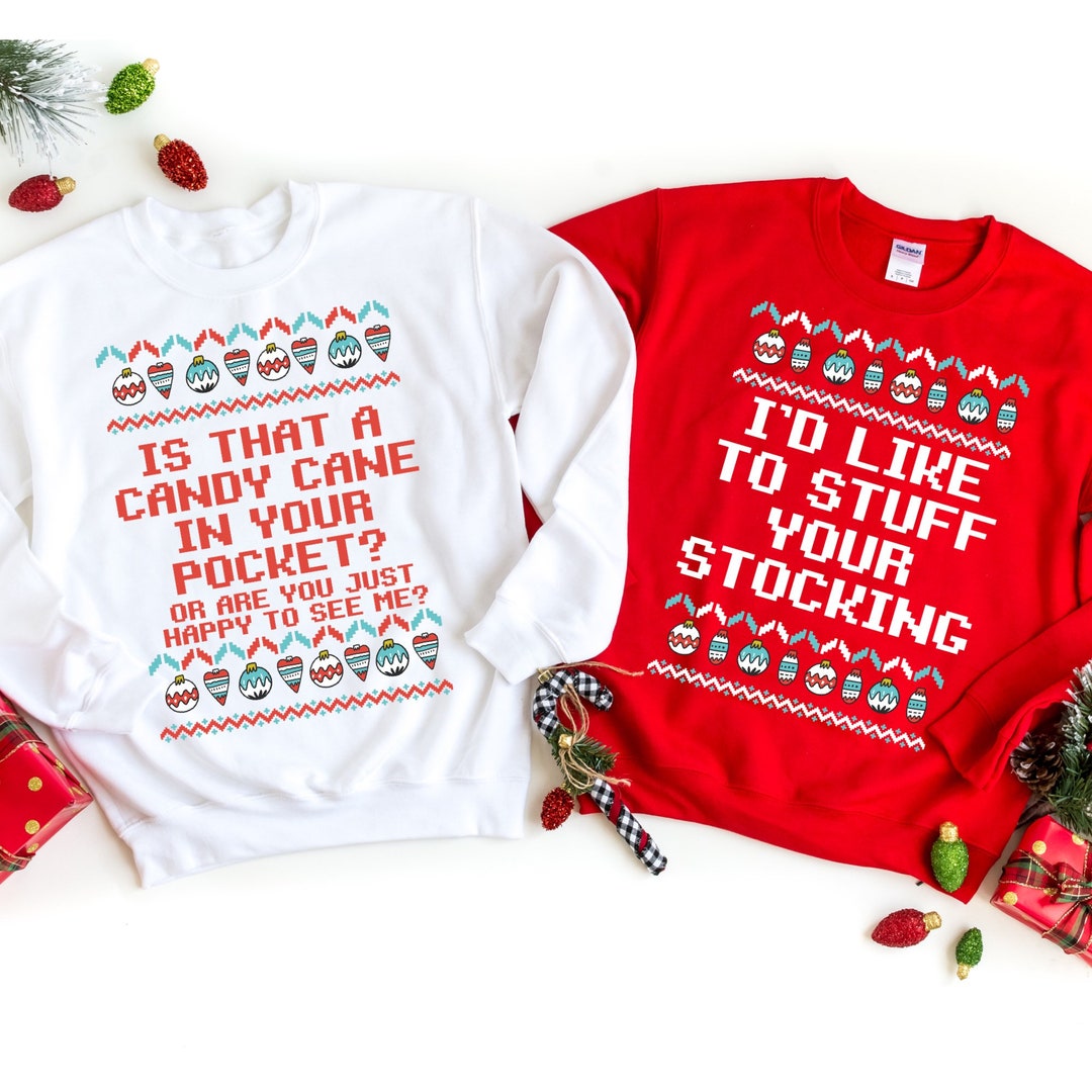 Couples Christmas Sweatshirts, Ugly Christmas Sweaters, Couple