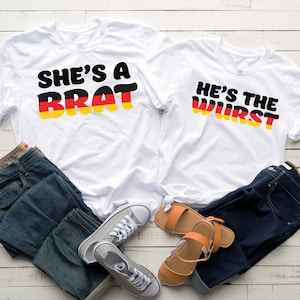 Couples Oktoberfest Shirts, Funny Couples Oktoberfest Tshirts, Matching Beer Lover T-Shirts, Funny German Gift, Couples Drinking Shirts, Tee