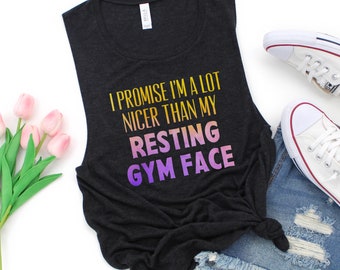 Funny Gym Shirt, Tank Top, Fitness Tank, Funny Workout Shirt