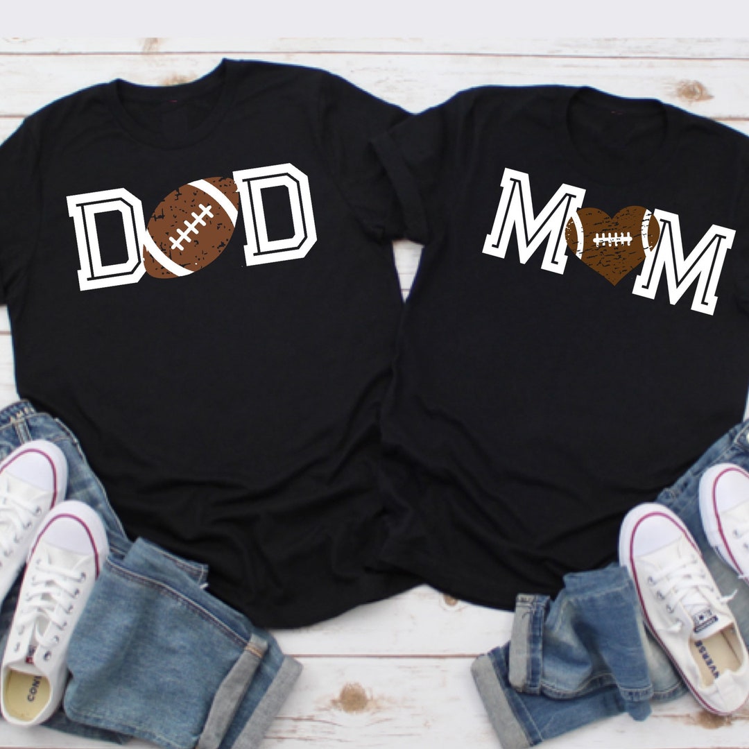 Football Mom Shirt, Football Dad Tshirt, Family Football Shirts for