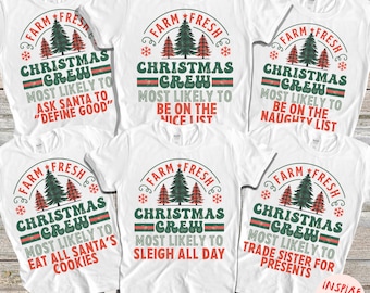 Matching Family Christmas Shirt, Most Likely To Christmas Shirt, Funny Christmas T-Shirts, Family Christmas Tee, Funny Group Custom Tshirts