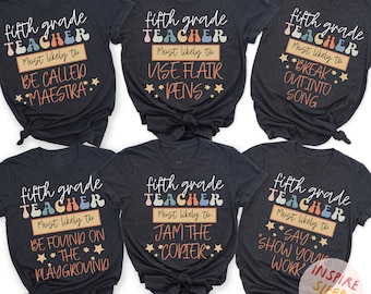 5th Grade Teacher Shirt, Back To School Shirt, fifth Grade Teacher Shirt Teacher Shirts 5th Grade Team, 5th Grade Shirt, Fifth Grade Shirt