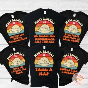 家族向け感謝祭シャツ、感謝祭に最もふさわしいシャツ、おもしろい感謝祭Tシャツ、お揃いの感謝祭シャツ、フレンズギビングシャツ