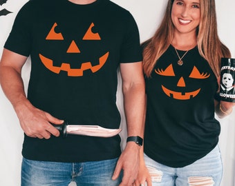 Funny Couples Halloween Shirts, Couple Halloween Shirts, Couple TShirts, Funny Halloween T-Shirt Matching Halloween, Halloween Party Tees