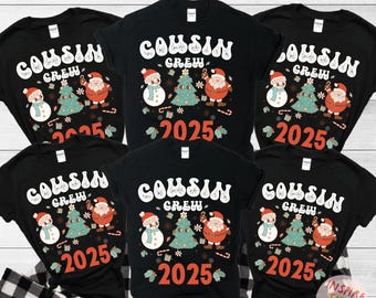 Christmas Cousin Crew Pajamas, Matching Christmas Cousin PJs, Grandchildren Gifts, Matching Cousin Pajamas, Cousin Crew Shirts, Cousin Gifts