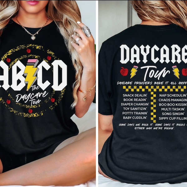 Daycare shirt, Daycare Tour Shirt, Daycare Staff Crew, Childcare Provider tshirt, Cute Daycare Worker Gift, Funny Toddler Teacher Apparel,