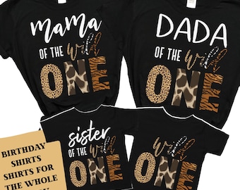Wild One Birthday Shirt, 1st Birthday Shirt, Family Wild One t-shirt, Matching Wild One Shirts, Mommy of the Wild One, Wild One, Wild Mom