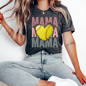 Softball Mom Shirt, Softball Mom Gift, Softball Mama shirt, Mothers Day Gift, Gift for Mom, Girl Mom T-shirt, Softball Shirt Sports Mom Tee