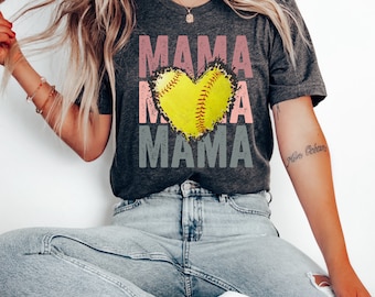 Softball Mom Shirt, Softball Mom Gift, Softball Mama shirt, Mothers Day Gift, Gift for Mom, Girl Mom T-shirt, Softball Shirt Sports Mom Tee