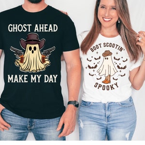Funny Couples Halloween Shirts, Couple Halloween Shirts, Couple Sweaters, Funny Halloween T-Shirt Matching Halloween TShirts Halloween Party