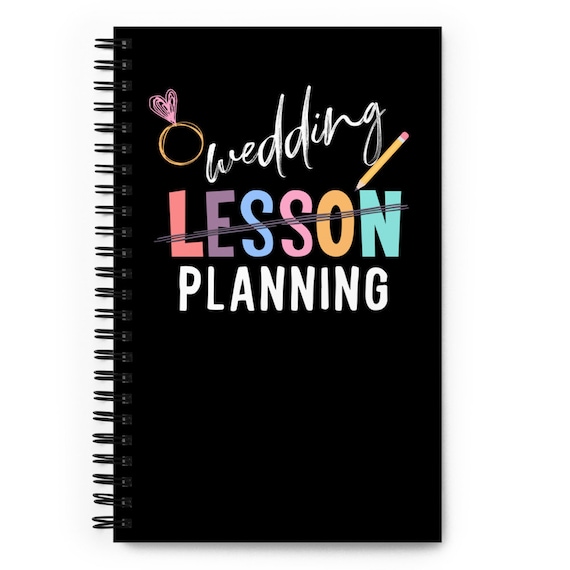 Engaged teacher, Bride Journal, Teacher Wedding Planning Notebook, Bridal Shower, Teacher Bride, Teacher Wedding, Teacher Engagement Gift