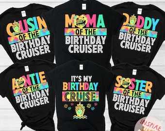 Birthday Cruise Crew Shirt, Birthday Cruise Squad, Family Cruising Birthday, Matching Birthday Cruise Shirt, Custom Birthday Cruise Squad
