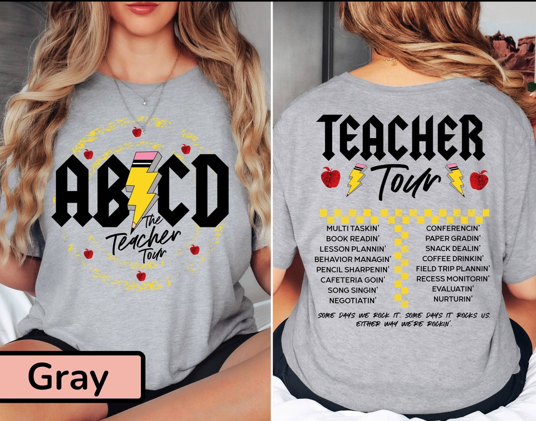 Teacher Shirt, ABCD Teacher Tour Shirt, Back to School Shirt, End of ...