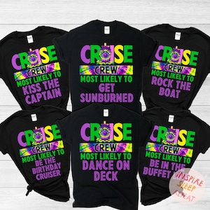 Most Likely To Matching Cruise Shirts, Mardi Gras Cruise Squad, Birthday Cruise Shirt, Cruise Vacation Shirt, Family Matching Cruise Shirt