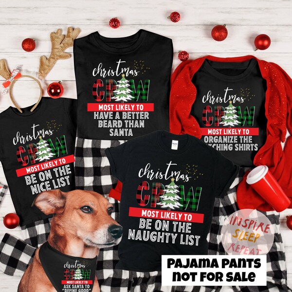 Family Christmas Pajamas, Matching Family Christmas Pajamas Family, Holiday Pajamas, Christmas PJs Family, Family Christmas Shirts, Group