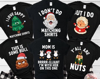 Family Christmas Pajamas, Matching Holiday Pajamas for Family, Christmas PJs, Family Christmas Shirts, I Don't Do Matching Christmas Shirts