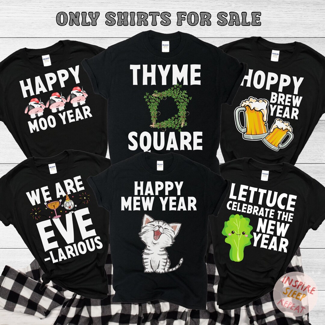 New Years Eve Pajamas, Matching Family New Year Crew Pajamas, Holiday Pajamas, Funny Christmas