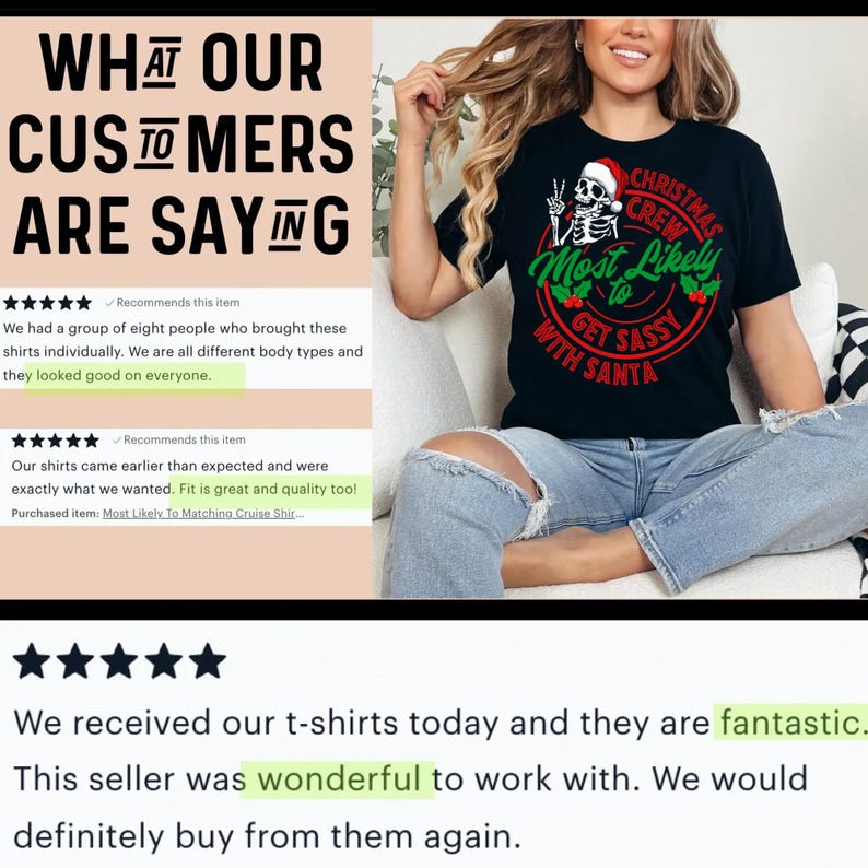 Family Christmas Shirts, Group Matching Christmas Outfits, Funny