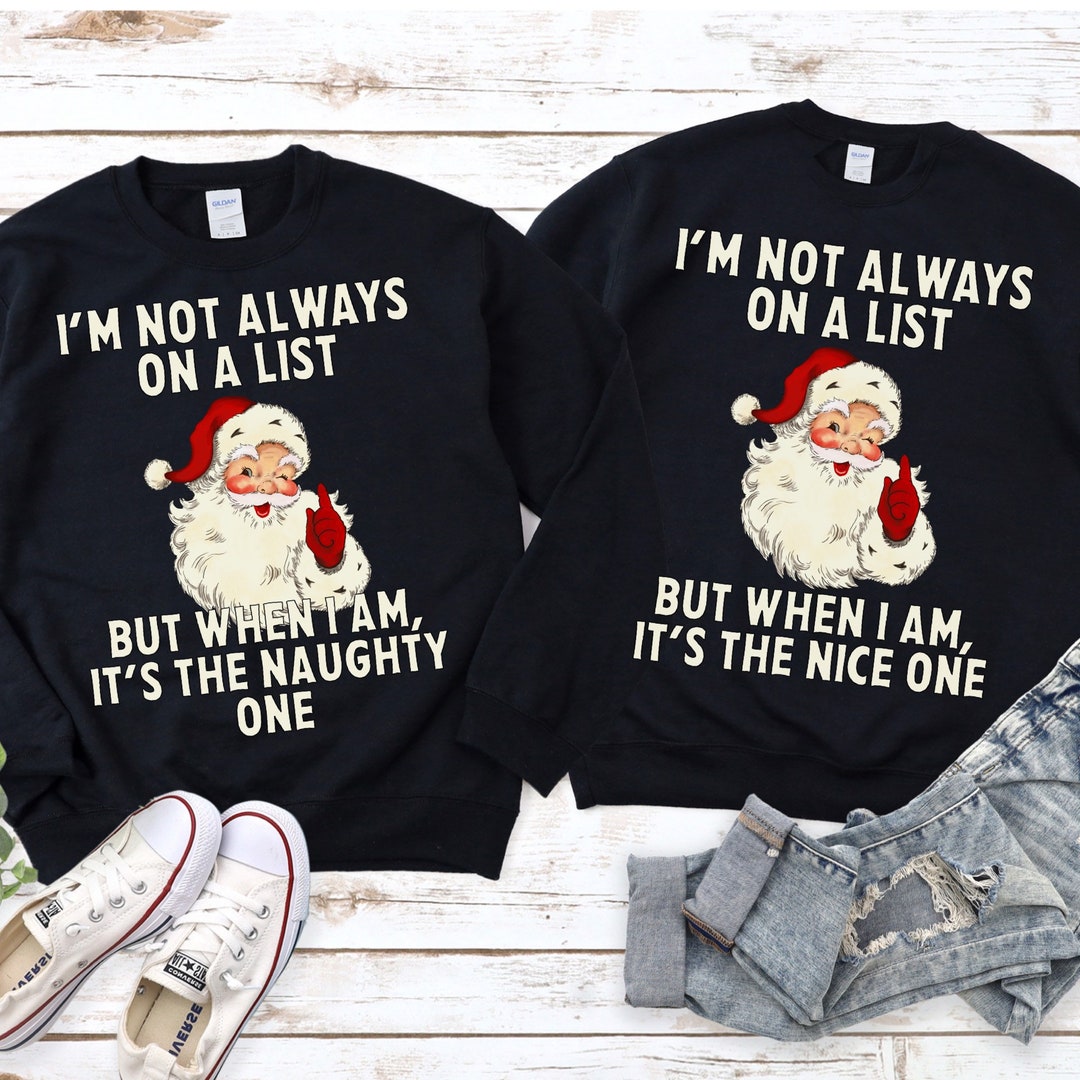 Funny Couples Christmas Sweater Couple Christmas Sweatshirt Etsy