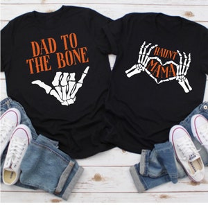 Halloween Pregnancy Announcement Shirt, Halloween Couples Costumes, Maternity Halloween tee, Pregnancy Reveal tshirts, Couple Pregnancy tee