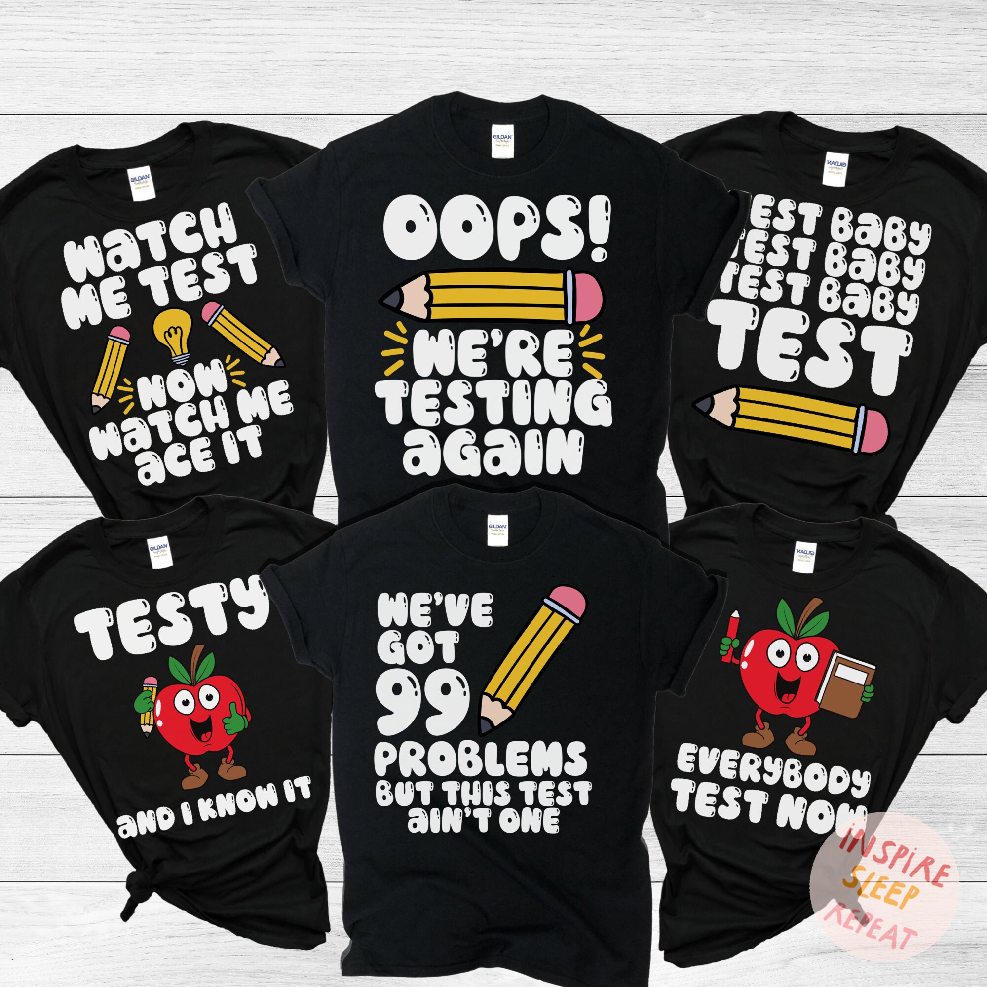 Testing Testing Gift, Funny State Test Day Cactus T-Shirt Testing Testing Gift, Funny State Test Day Cactus T-Shirt