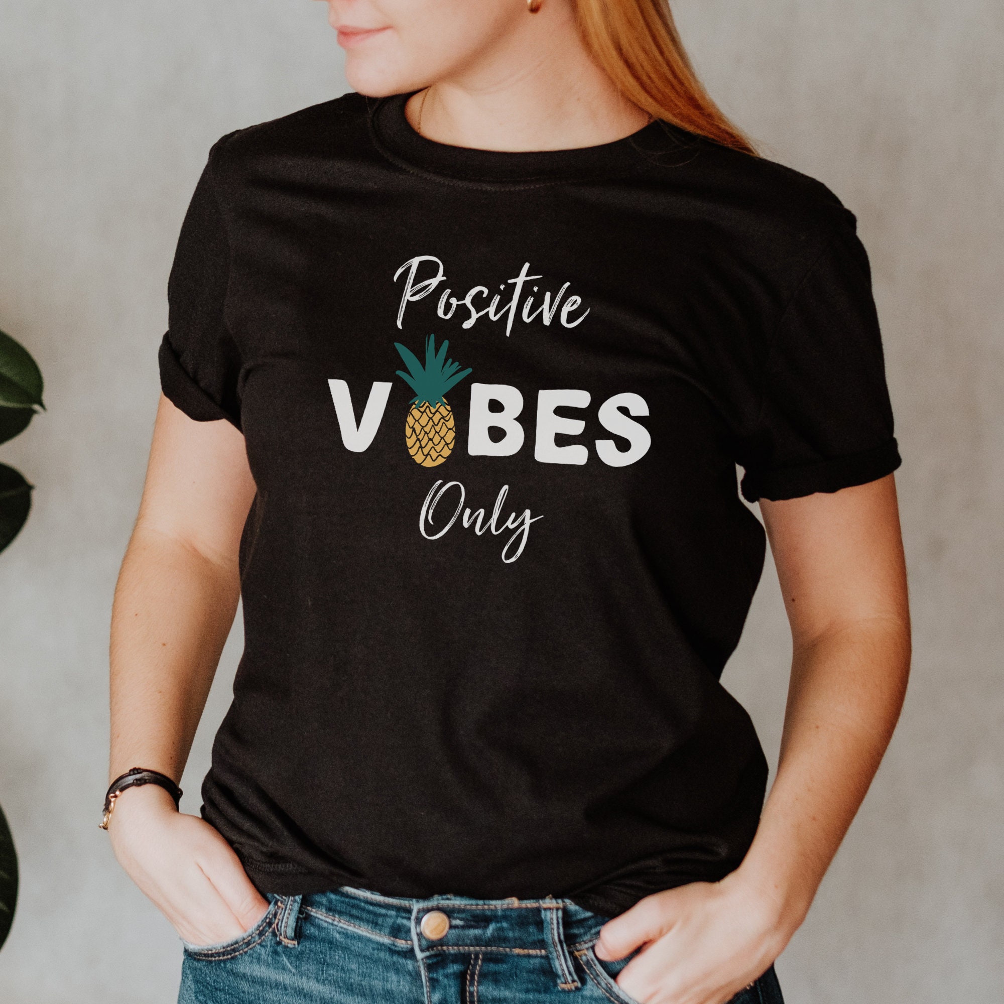 Positive Mind Positive Vibes Positive Life Graphic Shirt | Etsy