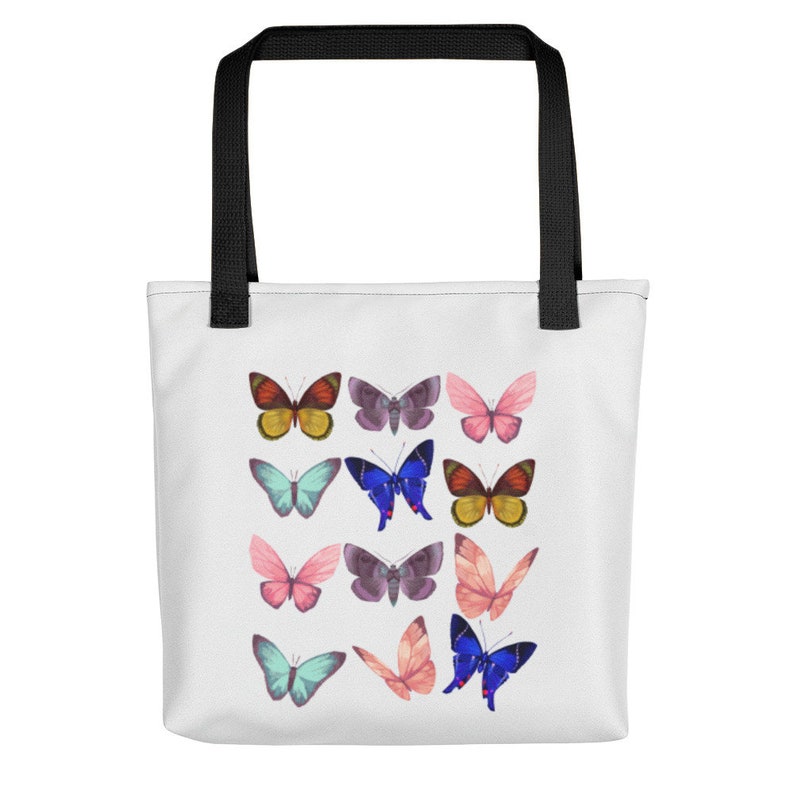Canvas Tote Bag Butterfly Tote Butterfly Chart Reusable Butterfly Tote Bag Without Change their Would Be No Butterflies Positive Quote