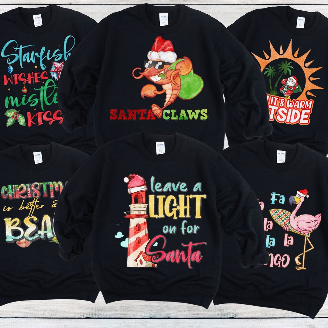 Ugly Christmas Sweaters, Family Christmas Sweatshirts, Tropical